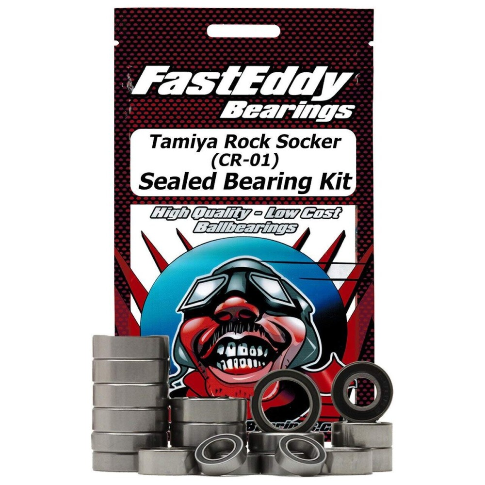 FastEddy Bearings Compatible with Tamiya Rock Socker (CR-01) Sealed Bearing Kit