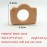 Arakierst 10pcs Lovely Cartoon Wood Camera Teether Pure Natural Animal Shape Beech Wooden Teething Toys Handmade Pattern DIY Jewelry Making Necklace Pendant