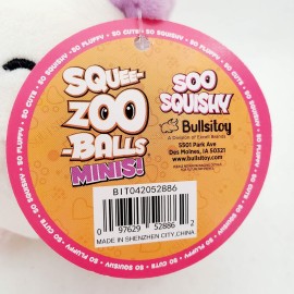 Bulls i Toy Squee-Zoo-Balls Minis - Complete Set of 10 Plush Clip Ons