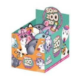 Bulls i Toy Squee-Zoo-Balls Minis - Complete Set of 10 Plush Clip Ons