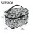 Goth Skull Makeup Bag, Gothic Skull Flowers Makeup Organizer Bags Toiletry Bag Box Travel Cosmetic Bag Make Up Train Case for Women Teen Girl Ladies
