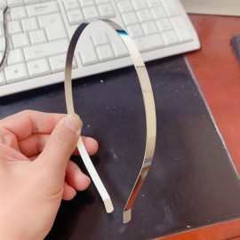 ccHuDE 15 Pcs 5mm Smooth Metal Headbands Frames Blank Tiara Base Hairband Head Bands for DIY Crafts