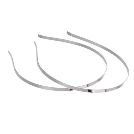 ccHuDE 15 Pcs 5mm Smooth Metal Headbands Frames Blank Tiara Base Hairband Head Bands for DIY Crafts