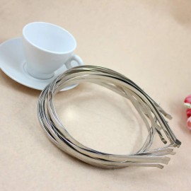 ccHuDE 15 Pcs 5mm Smooth Metal Headbands Frames Blank Tiara Base Hairband Head Bands for DIY Crafts