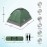2 Person Camping Tent with Rain Fly and Carrying Bag - Lightweight Outdoor Tent for Backpacking, Hiking, or Beach Use by Wakeman Outdoors (Green)