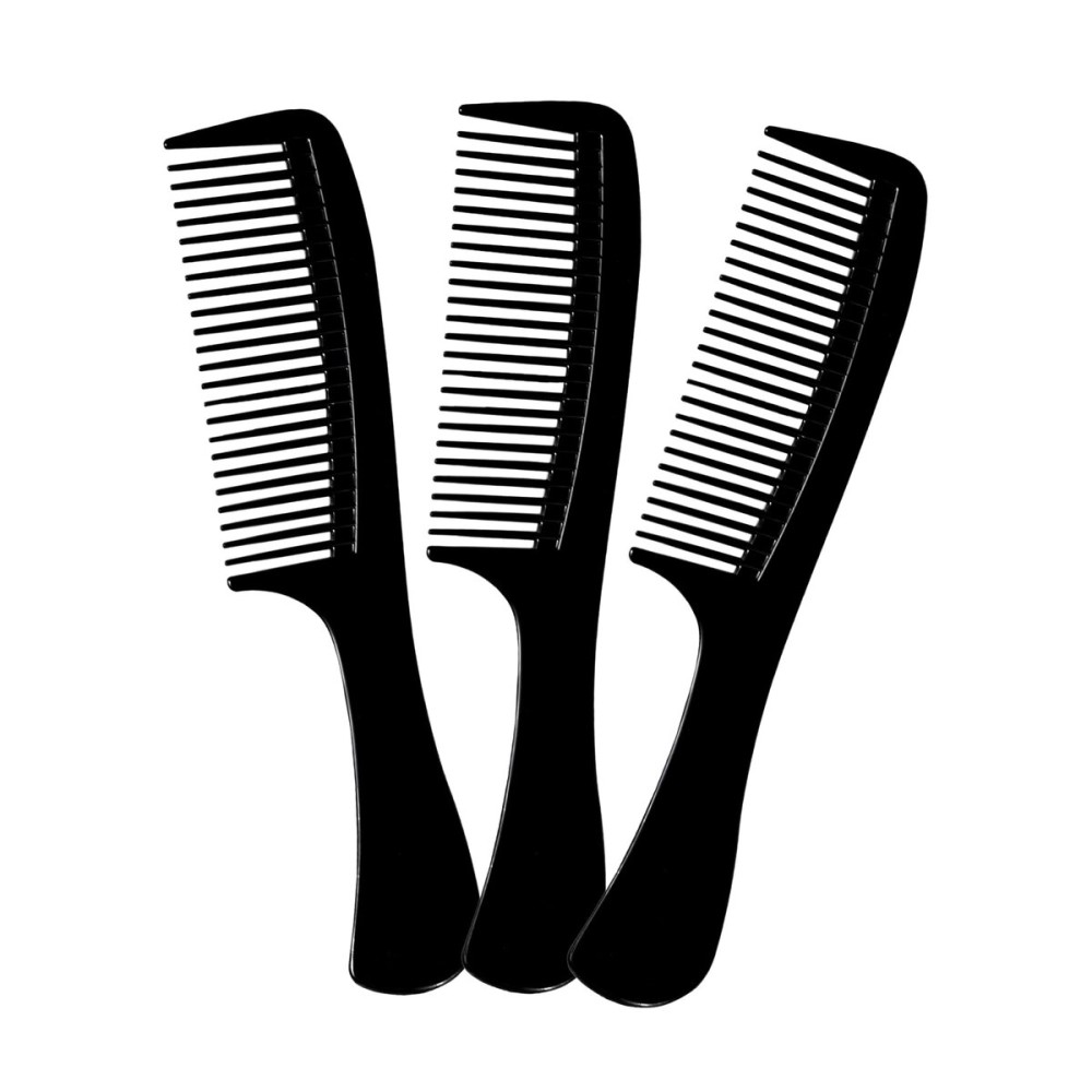 Large Wide Tooth Paddle Comb for Detangling Wet or Dry Hair 8.5-inch Round Handle Styling Combs - Pack of 3 for Men, Women and Kids - Long, Straight, Wavy, Curly and Coarse Hair Large Wide Tooth Paddle Comb for Detangling Wet or Dry Hair 8.5-inch Round Handle Styling Combs - Pack of 3 for Men, Women and Kids - Long, Straight, Wavy, Curly and Coarse Hair