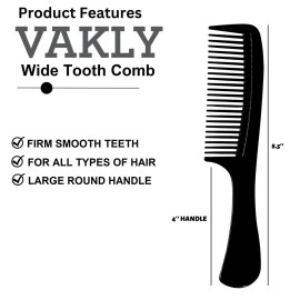 Large Wide Tooth Paddle Comb for Detangling Wet or Dry Hair 8.5-inch Round Handle Styling Combs - Pack of 3 for Men, Women and Kids - Long, Straight, Wavy, Curly and Coarse Hair Large Wide Tooth Paddle Comb for Detangling Wet or Dry Hair 8.5-inch Round Handle Styling Combs - Pack of 3 for Men, Women and Kids - Long, Straight, Wavy, Curly and Coarse Hair