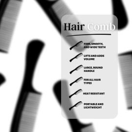 Large Wide Tooth Paddle Comb for Detangling Wet or Dry Hair 8.5-inch Round Handle Styling Combs - Pack of 3 for Men, Women and Kids - Long, Straight, Wavy, Curly and Coarse Hair Large Wide Tooth Paddle Comb for Detangling Wet or Dry Hair 8.5-inch Round Handle Styling Combs - Pack of 3 for Men, Women and Kids - Long, Straight, Wavy, Curly and Coarse Hair