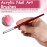 AKOAK 1 Pack Manicure Gradient Faint Pen Poke Pen Redwood Bar Oblique Pen Brush Nail Gel DIY Nail Art Tool Accessories