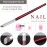 AKOAK 1 Pack Manicure Gradient Faint Pen Poke Pen Redwood Bar Oblique Pen Brush Nail Gel DIY Nail Art Tool Accessories