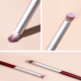 AKOAK 1 Pack Manicure Gradient Faint Pen Poke Pen Redwood Bar Oblique Pen Brush Nail Gel DIY Nail Art Tool Accessories