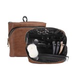 PERFEHAIR Hair Stylist Tools Storage Bag, Barber Carrying Case for Clippers Scissor Grooming Supplies Travel Kit, Hairdresser Accessories Equipment Organizer-Brown