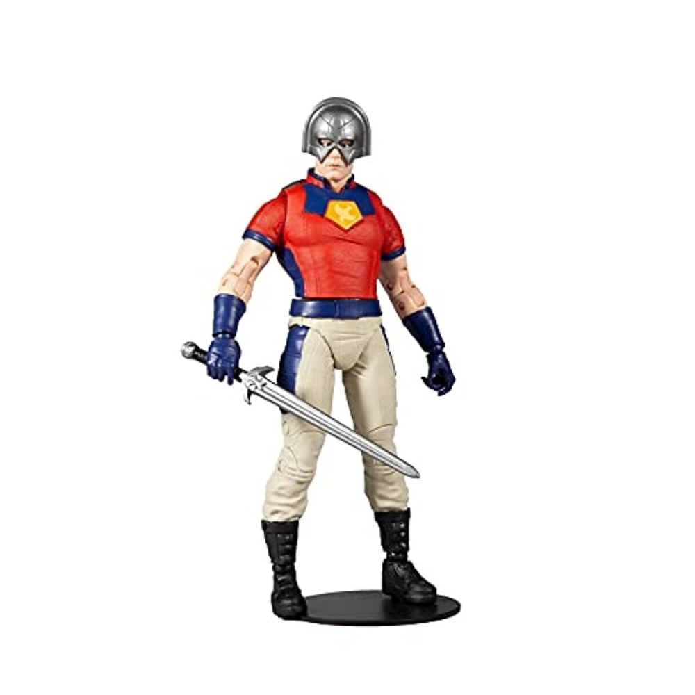 McFarlane Toys DC Multiverse Peacemaker (The Suicide Squad) 7 Action Figure with Build-A King Shark Piece and Accessories McFarlane Toys DC Multiverse Peacemaker (The Suicide Squad) 7 Action Figure with Build-A King Shark Piece and Accessories