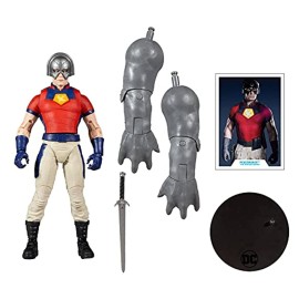 McFarlane Toys DC Multiverse Peacemaker (The Suicide Squad) 7 Action Figure with Build-A King Shark Piece and Accessories McFarlane Toys DC Multiverse Peacemaker (The Suicide Squad) 7 Action Figure with Build-A King Shark Piece and Accessories
