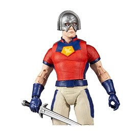 McFarlane Toys DC Multiverse Peacemaker (The Suicide Squad) 7 Action Figure with Build-A King Shark Piece and Accessories McFarlane Toys DC Multiverse Peacemaker (The Suicide Squad) 7 Action Figure with Build-A King Shark Piece and Accessories