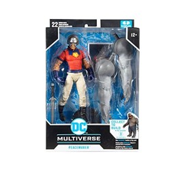 McFarlane Toys DC Multiverse Peacemaker (The Suicide Squad) 7 Action Figure with Build-A King Shark Piece and Accessories McFarlane Toys DC Multiverse Peacemaker (The Suicide Squad) 7 Action Figure with Build-A King Shark Piece and Accessories