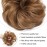 Benehair Messy Bun Hair Piece Scrunchy Updo Hair Pieces for Women Fluffy Wavy Hair Bun Scrunchies Donut Hairpiece Synthetic Chignons with Elastic Rubber Band Coffee Brown 1pc 25g