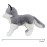 Ice King Bear Lifelike Siberian Husky Stuffed Animal - Plush Toy - 14 Inches Length - Standing