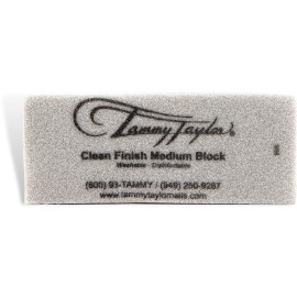 Tammy Taylor Clean Finish Medium Block | Professional Washable Cloth Buffing Material | Leaves Nail Shiny and Smooth