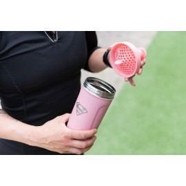 Smartshake DC COMICS Reforce Stainless Steel Protein Shaker Bottle 900 ml | 30 oz - Leakproof Screw-on Lid - BPA Free - Unisex - Non Insulated - Supergirl Logo