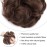 Benehair Hair Bun Hairpiece Scrunchy Updo Hair Pieces Fluffy Scrunchies Donut Top Knot Hairpiece Synthetic Curly Wavy Messy Chignons with Elastic Rubber Band Chocolate Brown-Thicker 1pc 35g