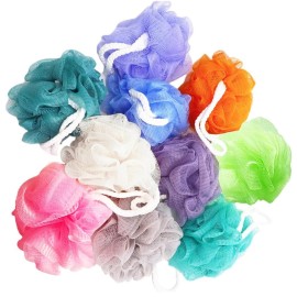 10 Pack of Bath Loofah Shower,Small Size Sponge Po..