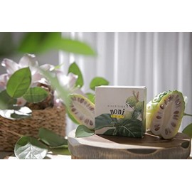 Kingfisher\'s Noni Soap, 100% Natural Soap for Sensitive Skin, Handmade with Noni Oil, Extract & Leaf Powder for Gentle Cleansing and Moisturizing, 95g (2 Pack for Sensitive & Dry Skin Type)