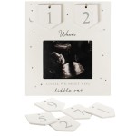 Sonogram Picture Frame | Countdown Weeks | Keepsake Baby Ultrasound Frame | Great Gift for Expecting Parents | Nursery Dcor | Best Baby Announcement | Love at First Sight (6.5 x 6 Inches)