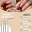 Cuticle Pusher Tools - Professional Nail Cuticle Pusher Cuticle Remover Cuticle Trimmer Ingrown Toenail Lifter Nail Cleaner Dual Sided Stainless Steel Manicure Pedicure Women 4 Pack Set Krisp Beauty