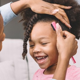 5 Pcs Detangling Brush Set - Cushion Nylon Bristles, Dual Edge, Teasing, and Styling Comb (Pink) 5 Pcs Detangling Brush Set - Cushion Nylon Bristles, Dual Edge, Teasing, and Styling Comb (Pink)