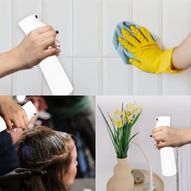 STUDIO LIMITED Hair Spray Bottle 10 oz, Continous Water Mister Spray Bottle, Refillable Fine Mist for Hair Styling, Gardening, Cleaning (Barber)