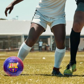 Icon Sports Barcelona PVC Soccer Ball Adult FCB54BL-N5 Solarized Blue 5