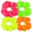 AUEAR, 8 Pack Neon Scrunchies, 80s Hair Accessories Bright Colors Scrunchy Premium Elastic ties Ponytail Bands for Women 90s Party Outfits Workout Costumes