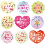 Happy Mother\'s Day Stickers for Mother\'s Day Wrap Box Decorations Party Favors196pcs