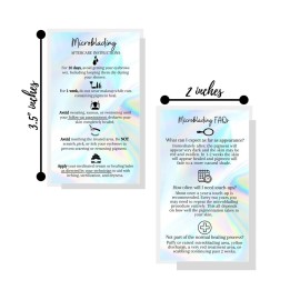 Boutique Marketing LLC Microblading Aftercare Instruction Cards | 50 Pack | Size 3.5 x 2 inches | Disposable FAQ Snatched Brows PMU | Holographic Look Design,rainbow, silver, holographic, black Boutique Marketing LLC Microblading Aftercare Instruction Cards | 50 Pack | Size 3.5 x 2 inches | Disposable FAQ Snatched Brows PMU | Holographic Look Design,rainbow, silver, holographic, black