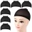 Fandamei Wig Cap, 6PCS Black Stocking Caps for Wigs, Stretchy Stocking Nylon Caps for Women, Girls, Kids