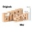 SumBlox Mini (Basic Set) - Set of 80 Mini STEM Solid Wood Educational Numbers, Including Wooden Box and Pack of 80 Activity Cards