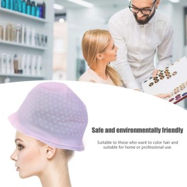 Hair Salon Silicone Gel , Professional Reusable Hair Coloring Highlighting Capwith Hook Frosting Coloring Professional Salon Silicone Hairdressing Tools()