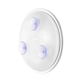 SANTOO 20X Magnifying Mirror with 3 Mounting Suction Cups Used for - Pluck Eyebrows - Tweezing - Blackhead Removal - See Details Clearly - Easy Mounting Makeup Mirror - 6 Inch Round