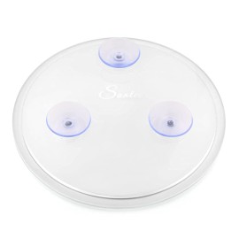 SANTOO 20X Magnifying Mirror with 3 Mounting Suction Cups Used for - Pluck Eyebrows - Tweezing - Blackhead Removal - See Details Clearly - Easy Mounting Makeup Mirror - 6 Inch Round