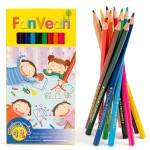 FanVean Colored Pencils,12 Count Presharpened Color Pencil,Classroom Set,School Supplies for Kids