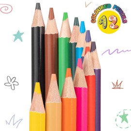 FanVean Colored Pencils,12 Count Presharpened Color Pencil,Classroom Set,School Supplies for Kids