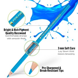 FanVean Colored Pencils,12 Count Presharpened Color Pencil,Classroom Set,School Supplies for Kids