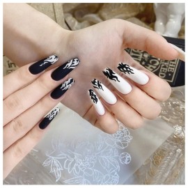 9 Sheets Flame Nail Stickers Decals, TOROKOM 3D Holographic Self-Adhesive Fire Nail Decals White Black Silver Gold Red Flame Nail Art Stickers Nail Art Supplies for Nail Decor 9 Sheets Flame Nail Stickers Decals, TOROKOM 3D Holographic Self-Adhesive Fire Nail Decals White Black Silver Gold Red Flame Nail Art Stickers Nail Art Supplies for Nail Decor