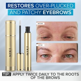 NYK1 CONCENTRATED Eyebrow Growth Serum For Thicker Brows (XL - 8ml) BrowForce Eyebrow Serum To Grow Brows Fuller Thicker Natural Eye Brow - Advanced Brow Growth Serums Formula For Eyebrows Regrowth NYK1 CONCENTRATED Eyebrow Growth Serum For Thicker Brows (XL - 8ml) BrowForce Eyebrow Serum To Grow Brows Fuller Thicker Natural Eye Brow - Advanced Brow Growth Serums Formula For Eyebrows Regrowth