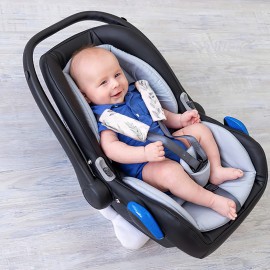 DILIMI Baby Car Seat Neck Cover, 2Pcs Car Seat Belt Cover Pad, Shoulder Strap Protectors, Seat Belt Covers Cushion for Boy Girl (Leaf)