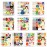 Funny Make a Face and Dress Up Stickers for Girls Boys,40pcs Make Your Own Mix and Match Sticker Sheets Art Craft Kit Toys,Including 2000+Repositionable Little Stickers