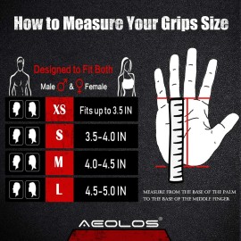 AEOLOS Leather Gymnastics Hand Grips-Great for Gymnastics,Pull up,Weight Lifting,Kettlebells and Cross Training (9Latest Style Black(2 Layers Leather), Medium) AEOLOS Leather Gymnastics Hand Grips-Great for Gymnastics,Pull up,Weight Lifting,Kettlebells and Cross Training (9Latest Style Black(2 Layers Leather), Medium)