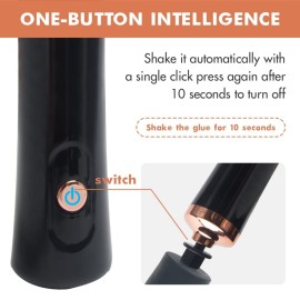 CALIDAKA Electric Beauty Eyelash Shaker, Portable Waterproof Automatic Eyelash Glue Decanter, Liquid Mixer Nail Gel Polish Shaking Machine, for Eyelash Extension Glue Nails Polish