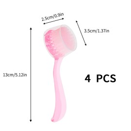 Beomeen 7 Pack Facial Cleansing Brush, Facial Exfoliating Brush Face Wash Scrub Exfoliator Brush for Makeup Skincare Removal (Multicolored)